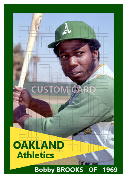 Bobby Brooks - 1969 Oakland Athletics - choose a size & style