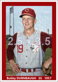 Bobby Durnbaugh - 1957 Cincinnati Reds - choose a size & style