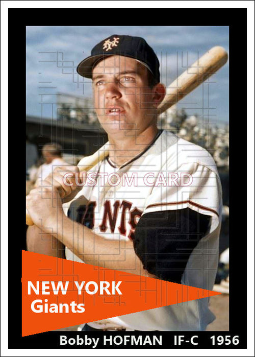 Bobby Hofman - 1956 New York Giants - choose a size & style