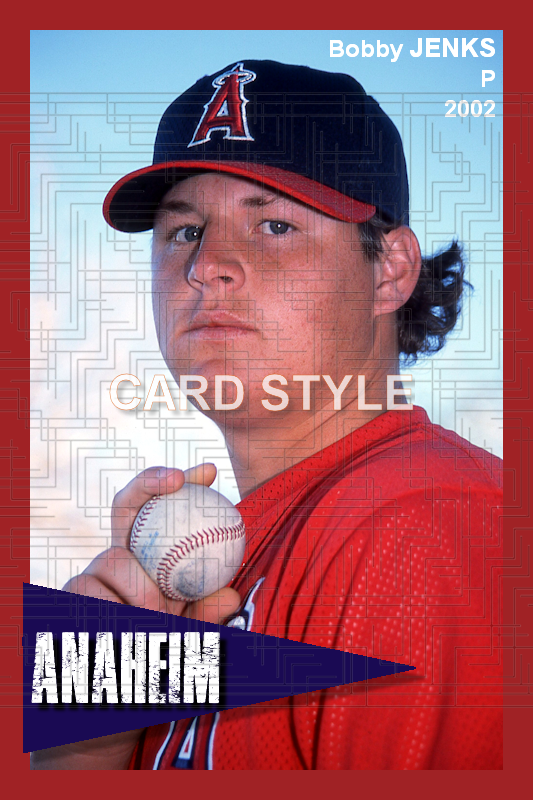 Bobby Jenks - 2002 Anaheim Angels - choose a size & style