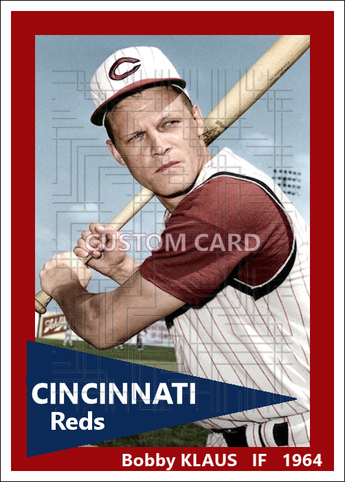 Bobby Klaus - 1964 Cincinnati Reds - choose a size & style