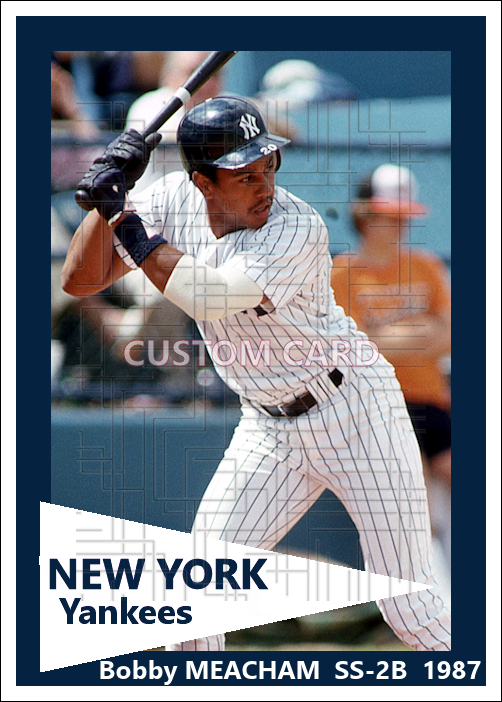 Bobby Meacham - 1987 New York Yankees - choose a size & style