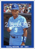 Bobby Moore - 1991 Kansas City Royals - choose a size & style