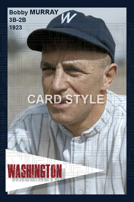 Bobby Murray - 1923 Washington Senators - choose a size & style