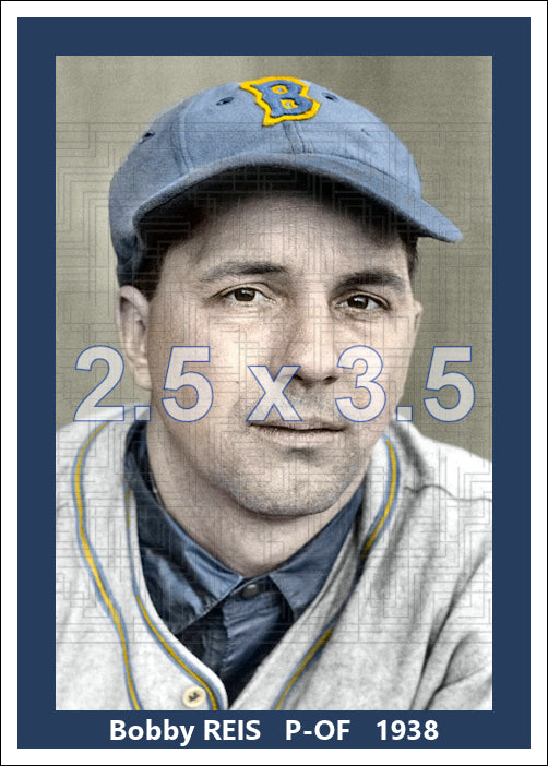 Bobby Reis - 1938 Boston Bees - choose a size & style
