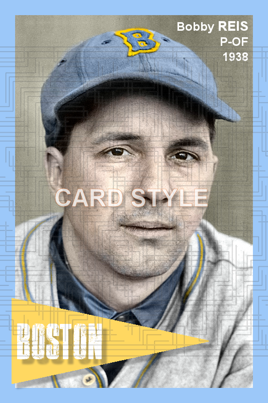Bobby Reis - 1938 Boston Bees - choose a size & style