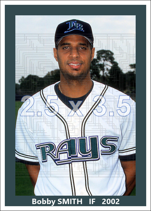 Bobby Smith - 2002 Tampa Bay Devil Rays - choose a size & style