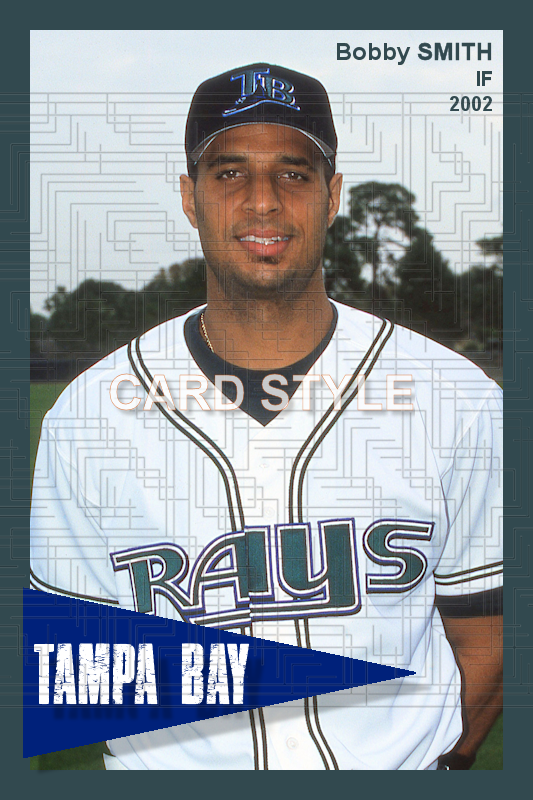 Bobby Smith - 2002 Tampa Bay Devil Rays - choose a size & style