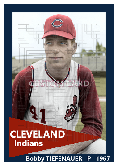 Bobby Tiefenauer - 1967 Cleveland Indians - choose a size & style
