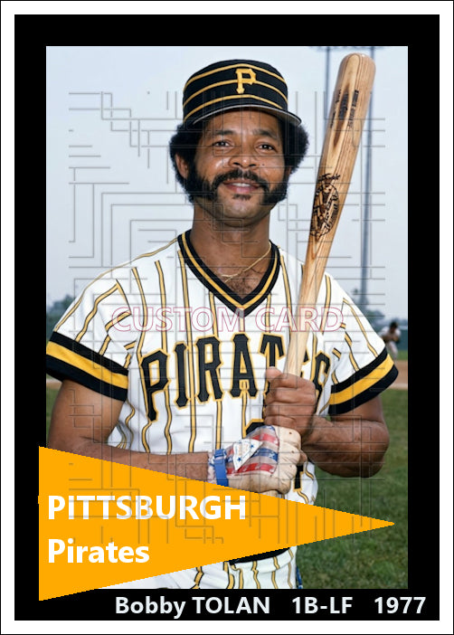 Bobby Tolan - 1977 Pittsburgh Pirates - choose a size & style