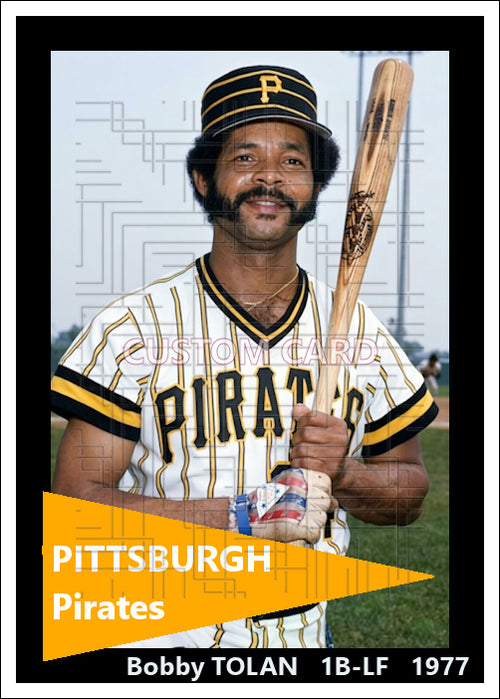 Bobby Tolan - 1977 Pittsburgh Pirates - choose a size & style