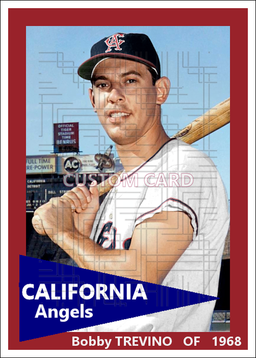 Bobby Trevino - 1968 California Angels - choose a size & style