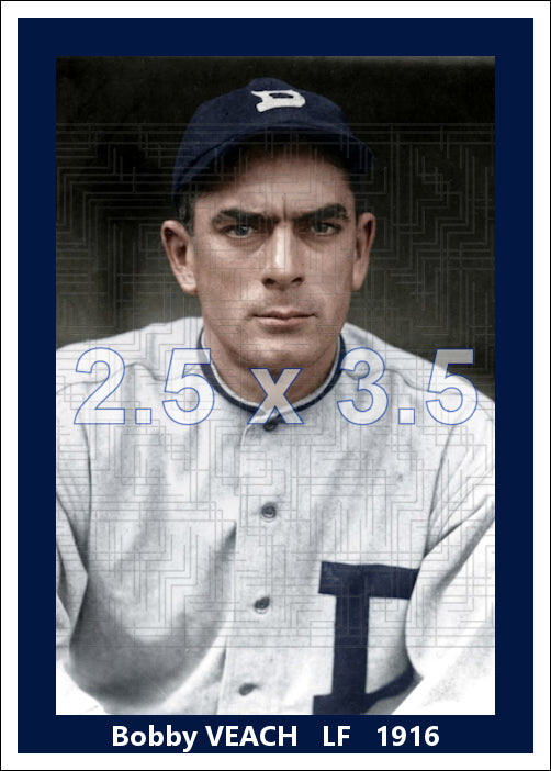 Bobby Veach - 1916 Detroit Tigers- choose a size & style