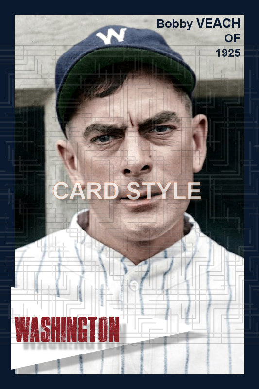 Bobby Veach - 1925 Washington Senators - choose a size & style