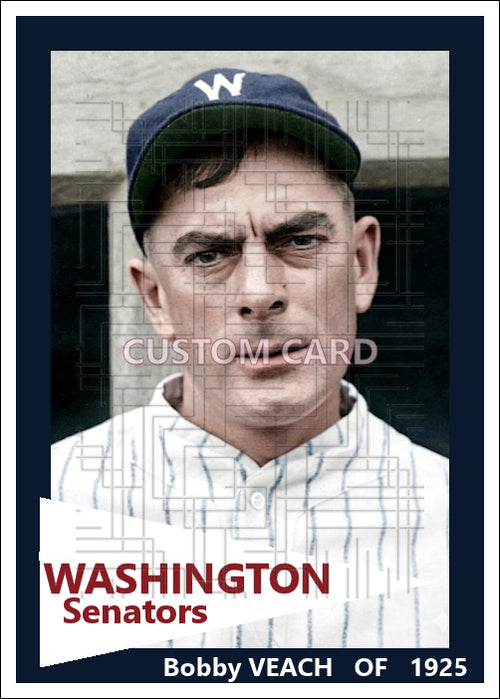 Bobby Veach - 1925 Washington Senators - choose a size & style