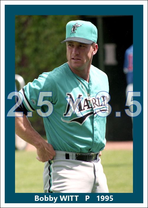Bobby Witt - 1995 Florida Marlins - choose a size & style