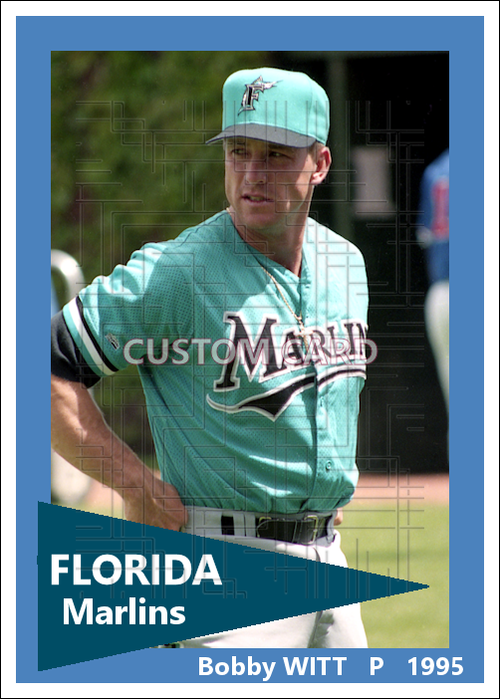 Bobby Witt - 1995 Florida Marlins - choose a size & style