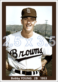 Bobby Young - 1953 St. Louis Browns - choose a size & style