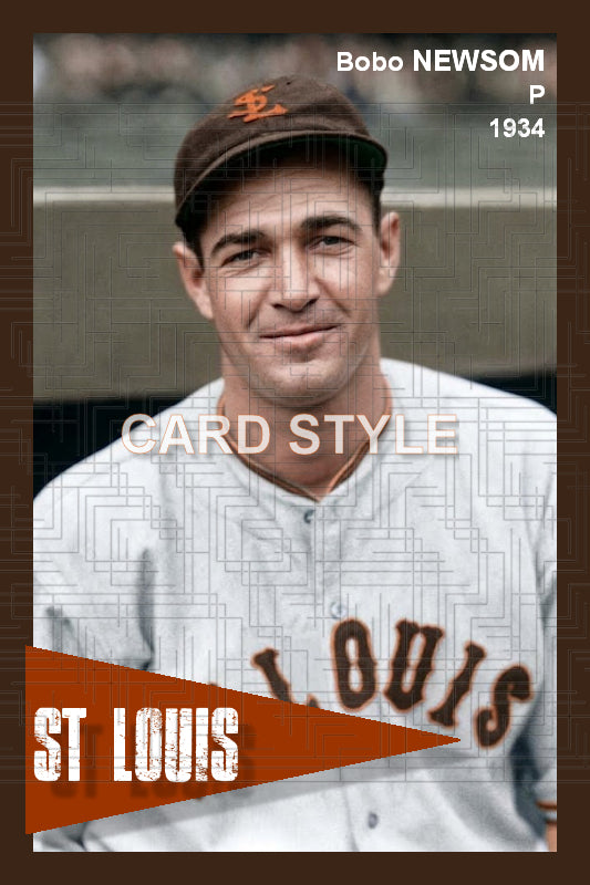 Bobo Newsom - 1934 St. Louis Browns - choose a size & style
