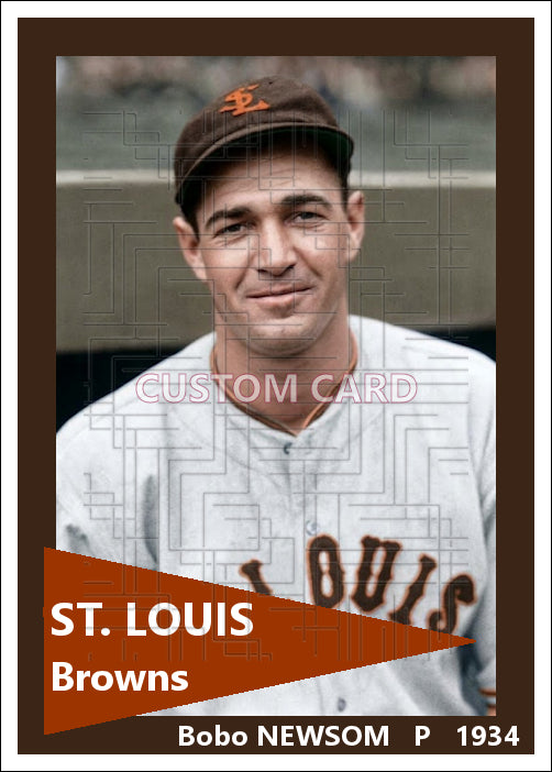 Bobo Newsom - 1934 St. Louis Browns - choose a size & style