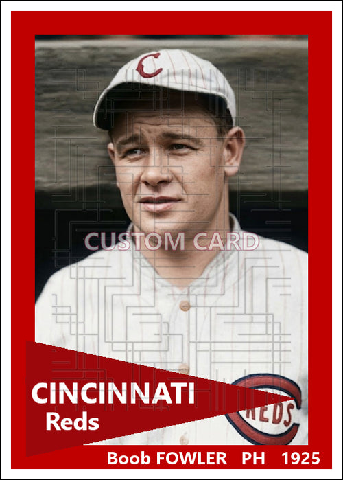 Boob Fowler - 1925 Cincinnati Reds - choose a size & style