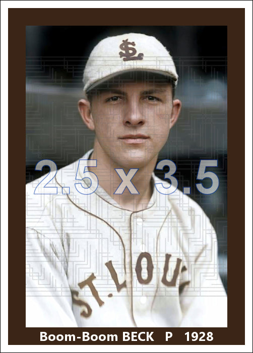 Boom-Boom Beck - 1928 St. Louis Browns - choose a size & style