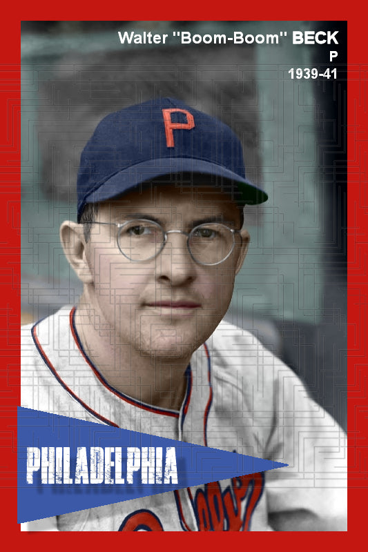 Boom-Boom Beck - 1939 Philadelphia Phillies - choose a size & style