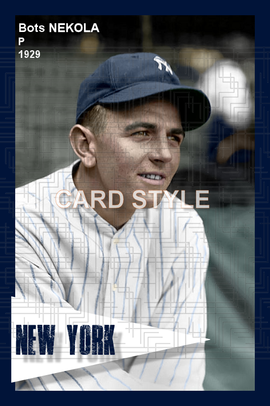 Bots Nekola - 1929 New York Yankees - choose a size & style