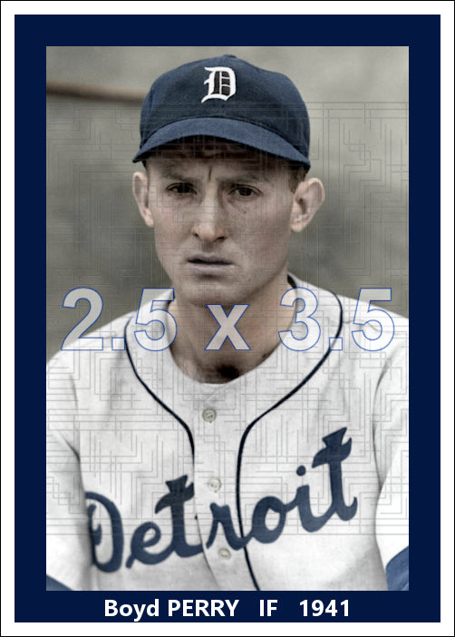 Boyd Perry - 1941 Detroit Tigers - choose a size & style