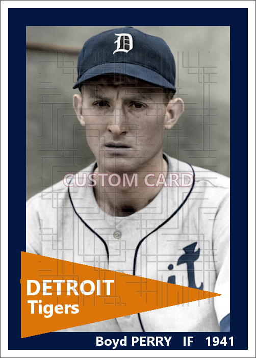 Boyd Perry - 1941 Detroit Tigers - choose a size & style