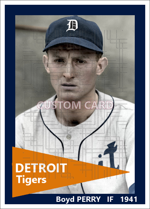 Boyd Perry - 1941 Detroit Tigers - choose a size & style