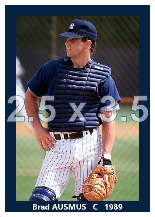 Brad Ausmus - 1989 New York Yankees - choose a size & style