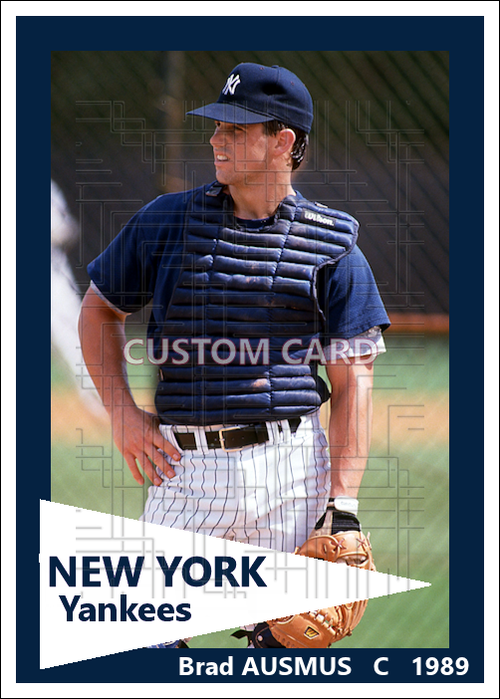 Brad Ausmus - 1989 New York Yankees - choose a size & style