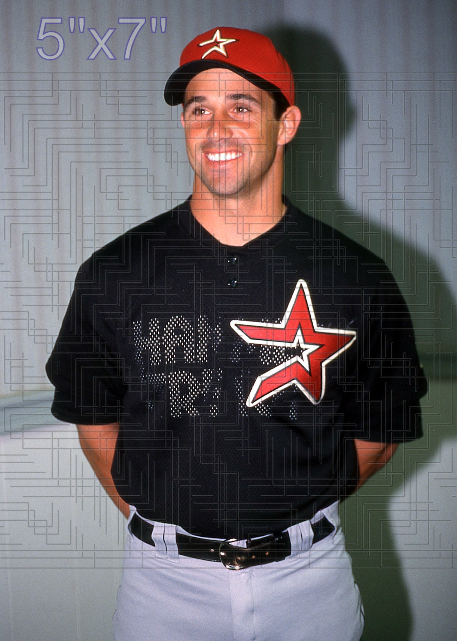 Brad Ausmus - 2002 Houston Astros - choose a size & style