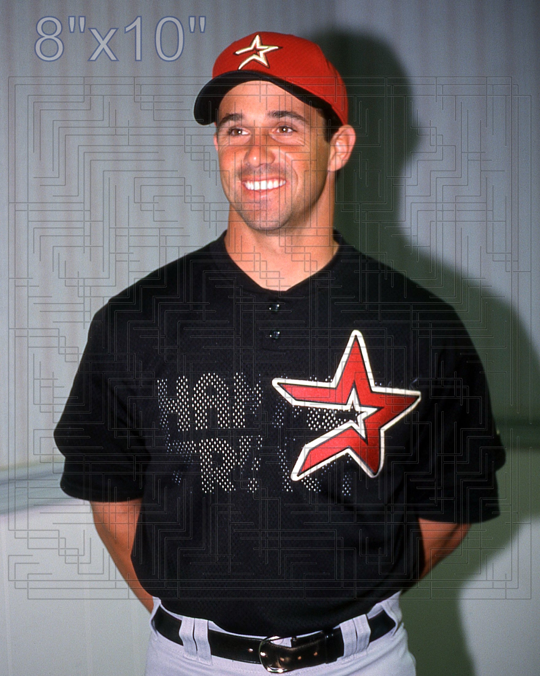 Brad Ausmus - 2002 Houston Astros - choose a size & style
