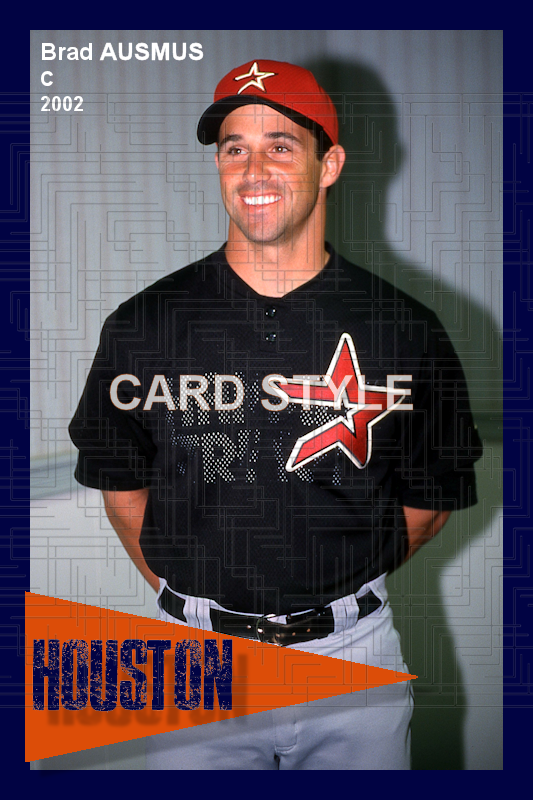 Brad Ausmus - 2002 Houston Astros - choose a size & style