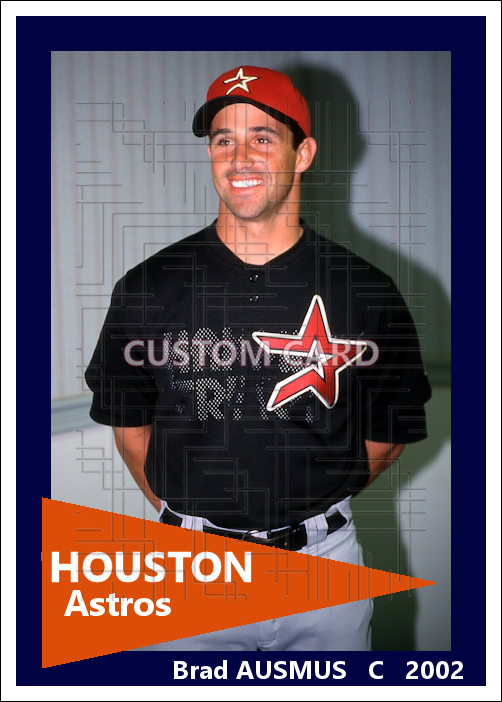 Brad Ausmus - 2002 Houston Astros - choose a size & style