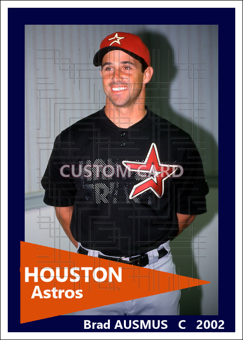 Brad Ausmus - 2002 Houston Astros - choose a size & style