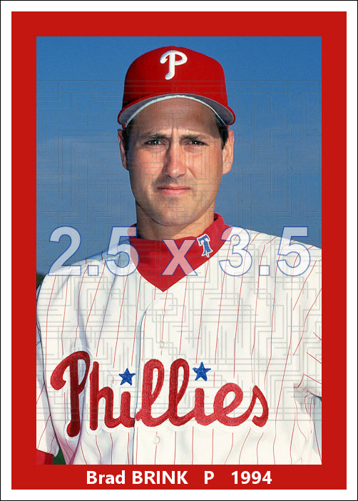 Brad Brink - 1994 Philadelphia Phillies - choose a size & style