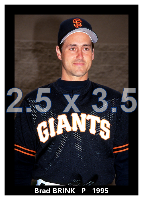 Brad Brink - 1995 San Francisco Giants - choose a size & style