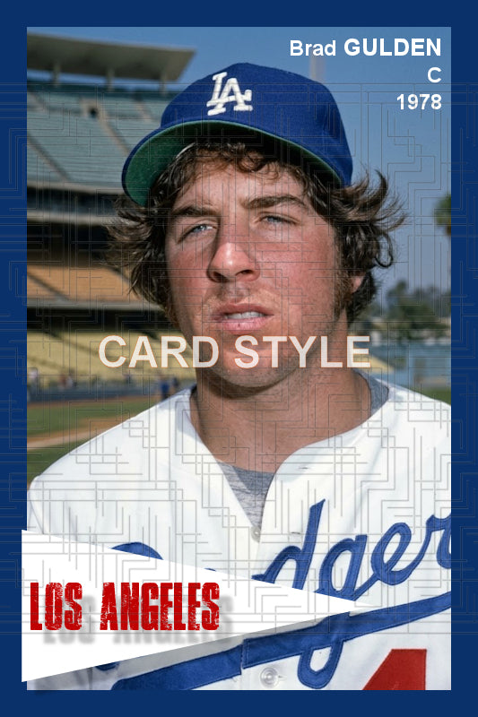 Brad Gulden - 1978 Los Angeles Dodgers - choose a size & style