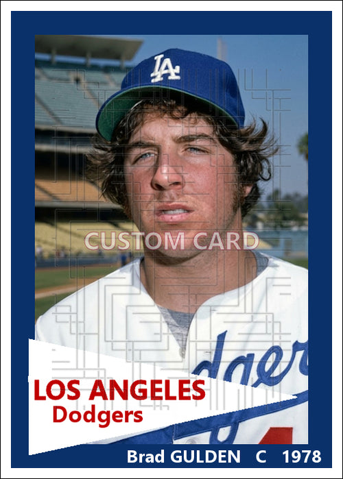 Brad Gulden - 1978 Los Angeles Dodgers - choose a size & style