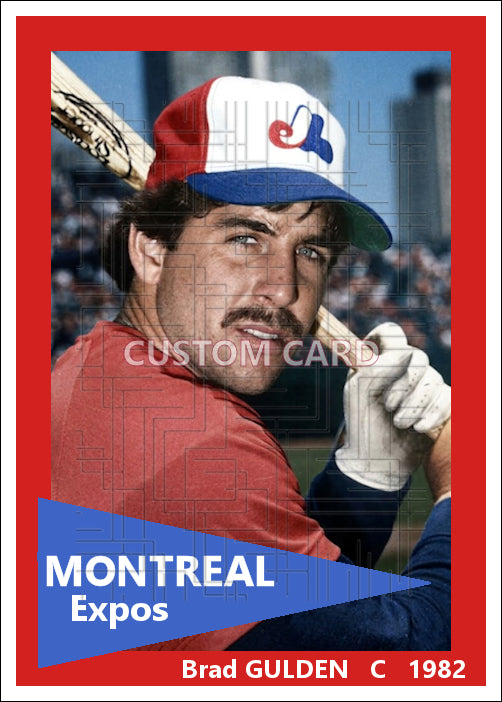 Brad Gulden - 1982 Montreal Expos - choose a size & style