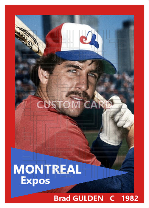 Brad Gulden - 1982 Montreal Expos - choose a size & style