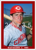 Brad Gulden - 1984 Cincinnati Reds - choose a size & style