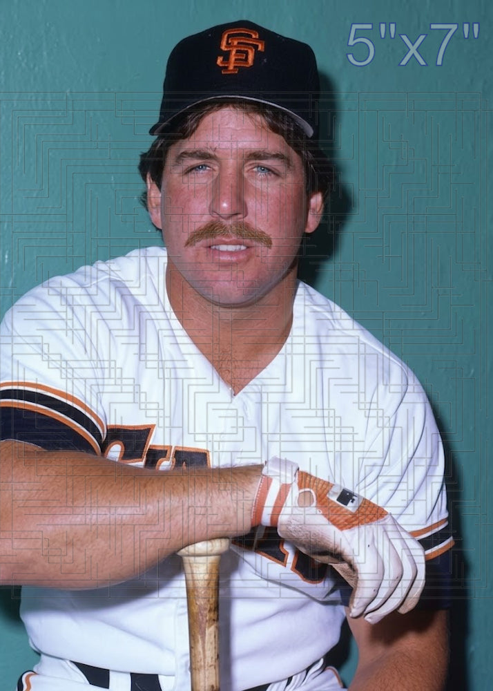 Brad Gulden - 1986 San Francisco Giants - choose a size & style