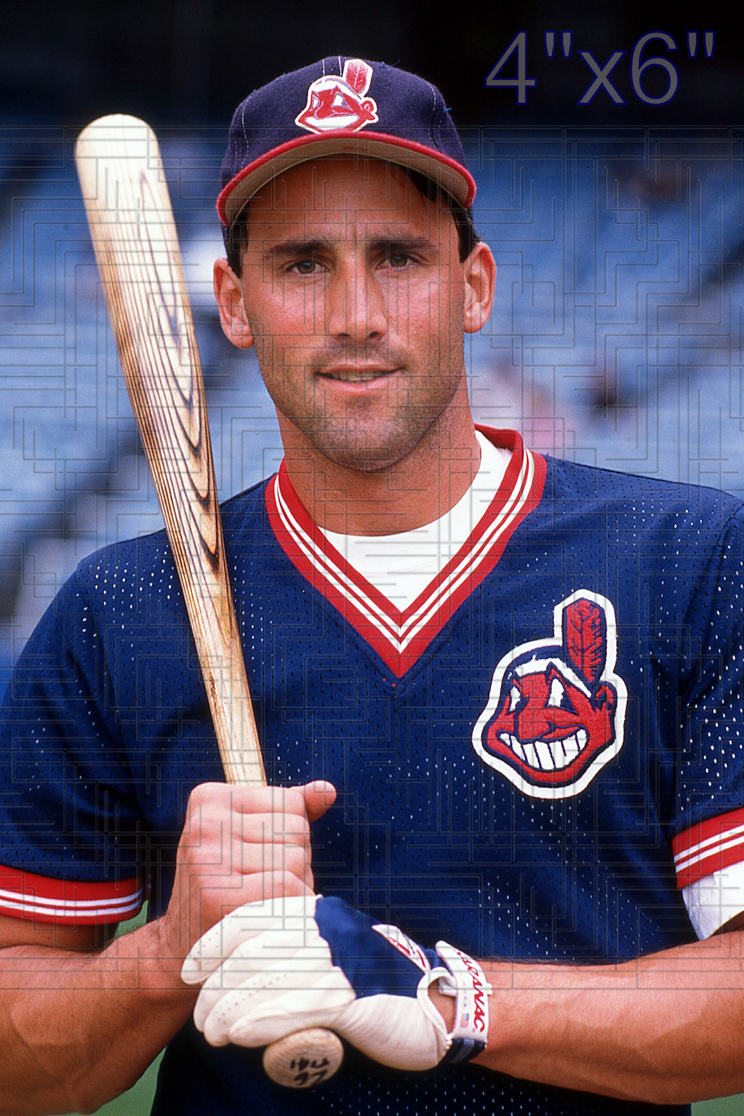 Brad Komminsk - 1989 Cleveland Indians - choose a size & style