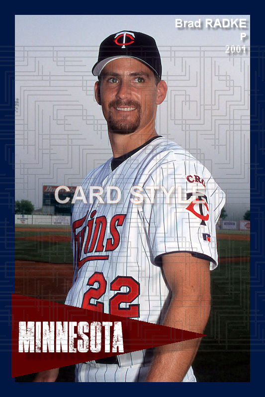 Brad Radke - 2001 Minnesota Twins - choose a size & style