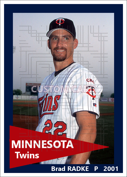 Brad Radke - 2001 Minnesota Twins - choose a size & style