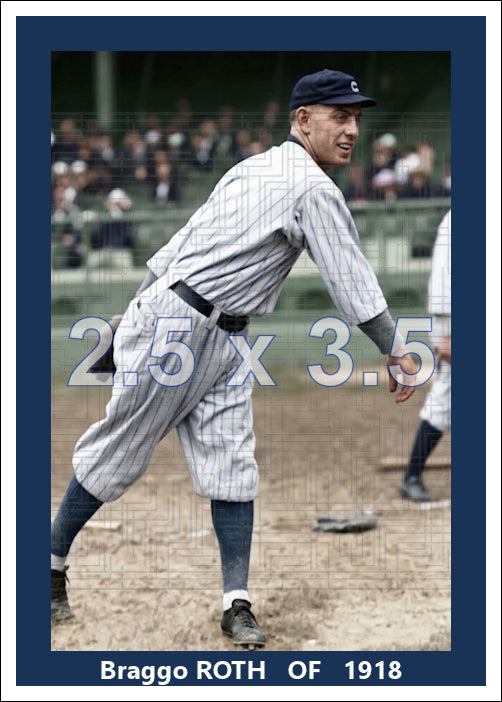 Braggo Roth - 1918 Cleveland Indians - choose a size & style